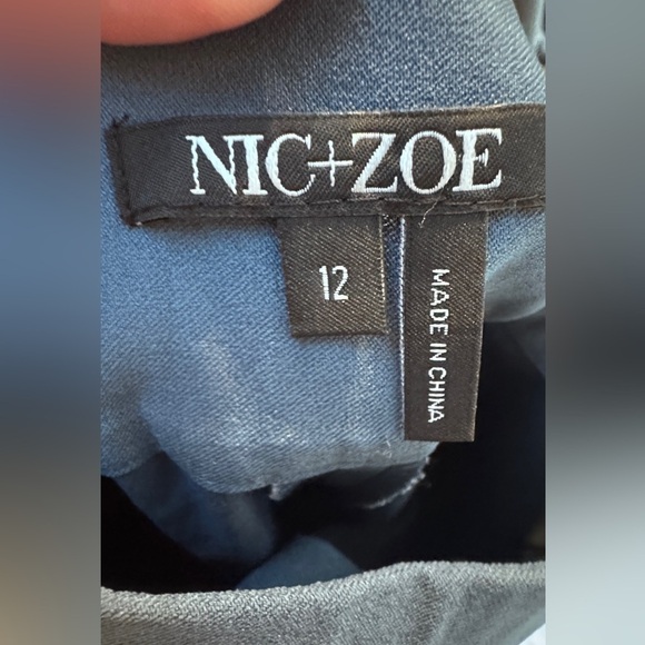 Nic+Zoe Wonderstretch Slim Pant slate blue color size 12 NWT - Picture 7 of 10